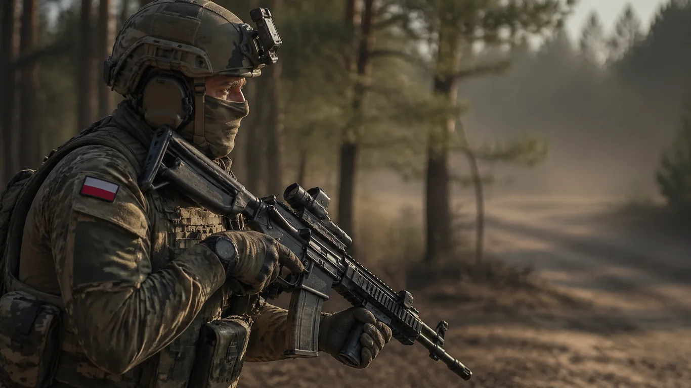 Karabin Beryl wz. 96 – polski karabinek szturmowy w pełnym oporządzeniu