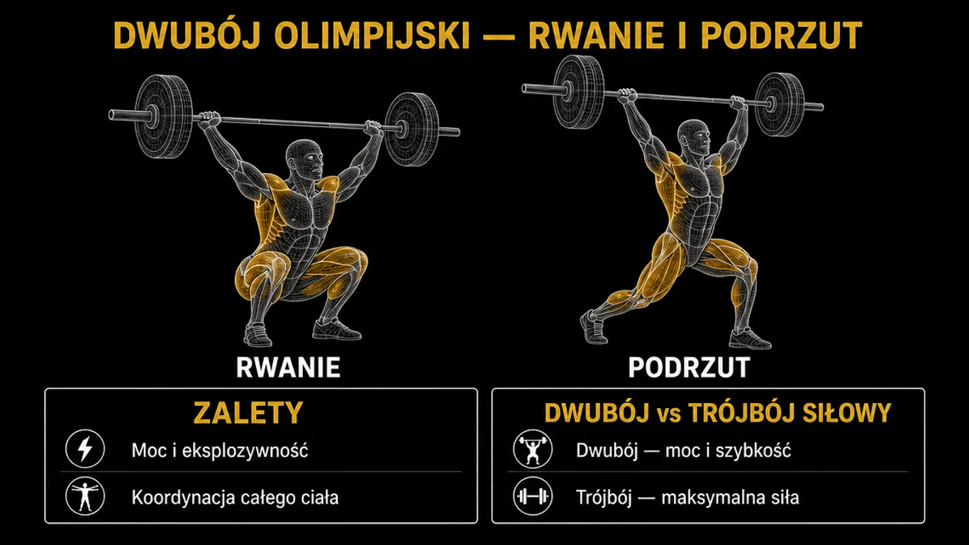 Infografika: dwubój olimpijski – rwanie i podrzut